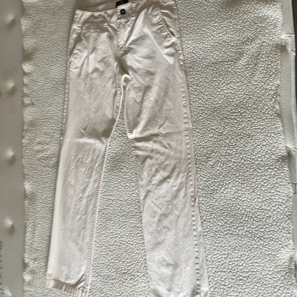 American Eagle light khaki straight-leg pants, size 30x36
